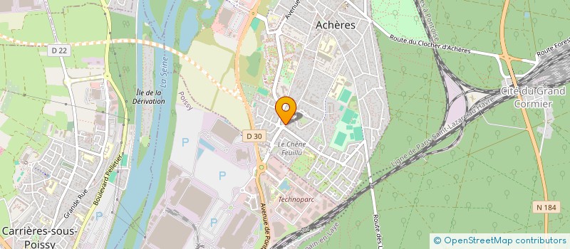 localisation de l'entreprise MONSIEUR SYLVAIN LOBE  ACHERES