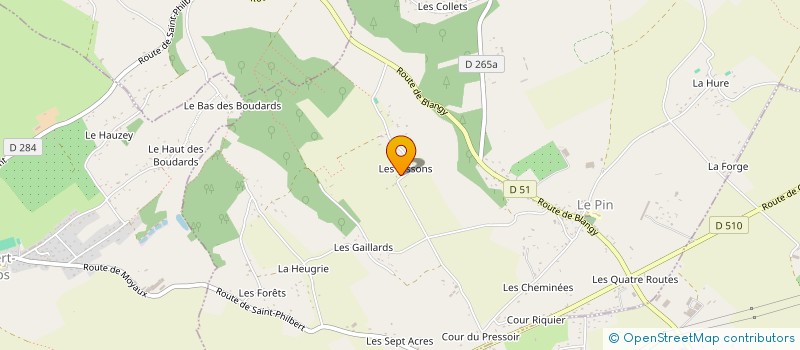 localisation de l'entreprise MONSIEUR SYLVAIN LOUIS EMILE DIT MALLET  LE PIN