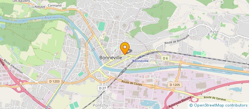 localisation de l'entreprise MONSIEUR SYLVAIN LOUIS MICHEL CHABORD  BONNEVILLE