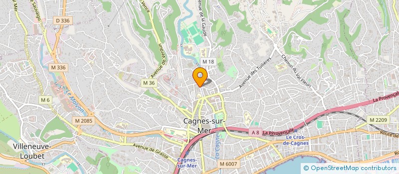 localisation de l'entreprise MONSIEUR SYLVAIN LUCIANO à CAGNES-SUR-MER