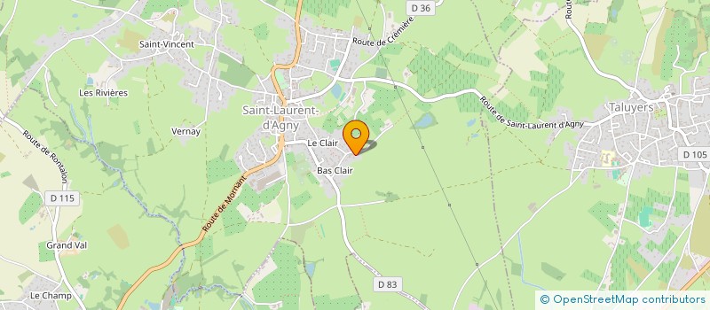 localisation de l'entreprise MONSIEUR SYLVAIN MACIA  SAINT-LAURENT-D'AGNY