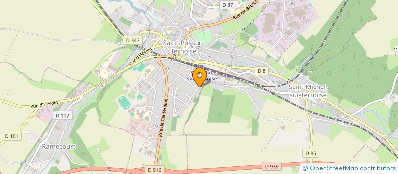 localisation de l'entreprise MONSIEUR SYLVAIN MACREZ  ST-POL-SUR-TERNOISE