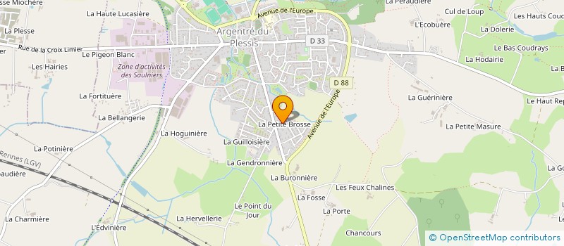 localisation de l'entreprise MONSIEUR SYLVAIN MAIGNAN  ARGENTRE-DU-PLESSIS