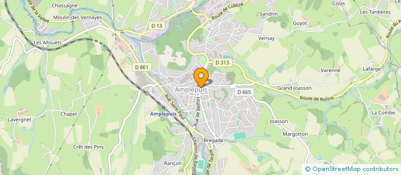 localisation de l'entreprise MONSIEUR SYLVAIN MALOWSKI  AMPLEPUIS