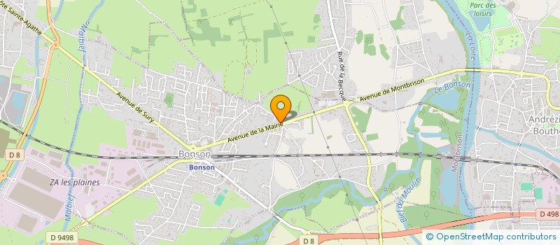 localisation de l'entreprise MONSIEUR SYLVAIN MANISCALCO  BONSON