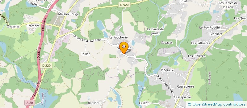localisation de l'entreprise MONSIEUR SYLVAIN MARCHAND à BONNAC-LA-COTE