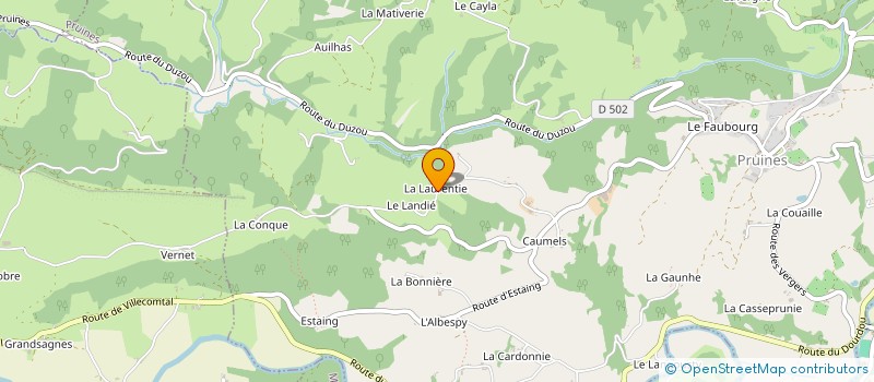 localisation de l'entreprise MONSIEUR SYLVAIN MARCILLAC à CONQUES-EN-ROUERGUE