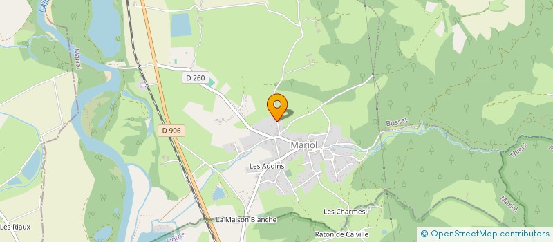 localisation de l'entreprise MONSIEUR SYLVAIN MARION  MARIOL