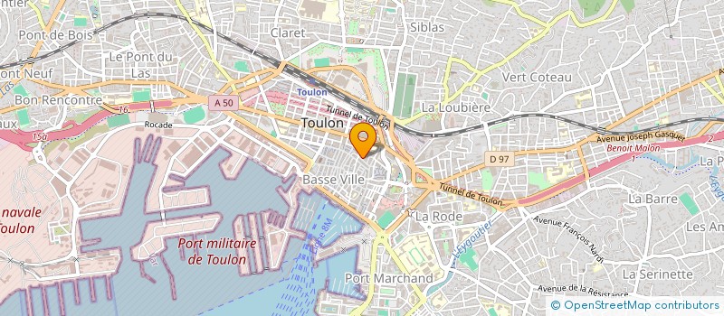 localisation de l'entreprise MONSIEUR SYLVAIN MAROLLE  TOULON