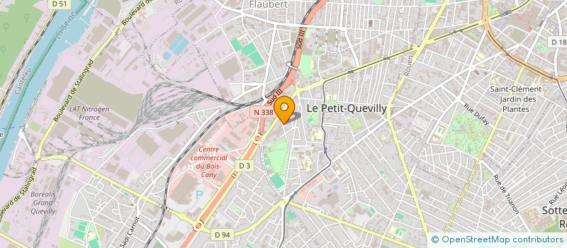 localisation de l'entreprise MONSIEUR SYLVAIN MARTIN à LE PETIT-QUEVILLY