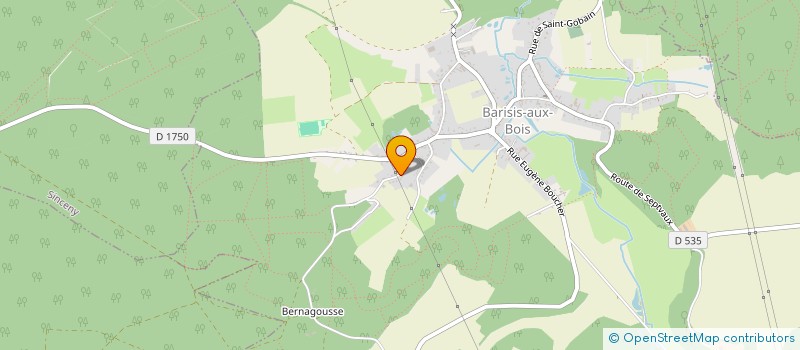 localisation de l'entreprise MONSIEUR SYLVAIN MARTIN à BARISIS-AUX-BOIS