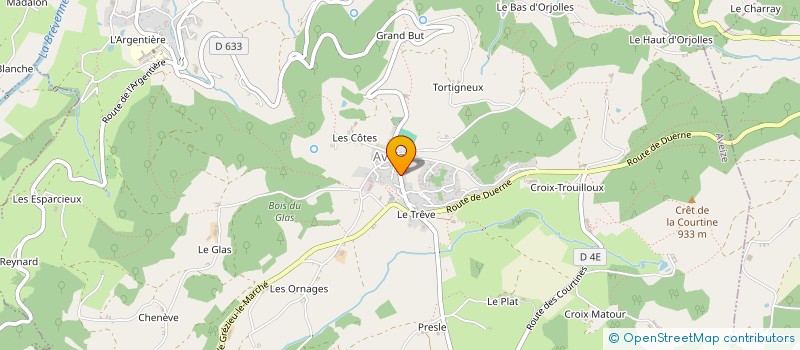 localisation de l'entreprise MONSIEUR SYLVAIN MARTIN  AVEIZE