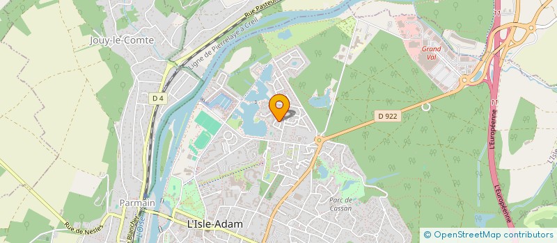 localisation de l'entreprise MONSIEUR SYLVAIN MASSOT  L'ISLE-ADAM