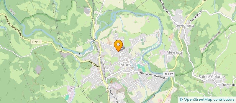 localisation de l'entreprise MONSIEUR SYLVAIN MATEO  ARUDY