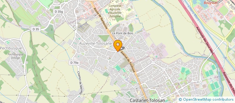 localisation de l'entreprise MONSIEUR SYLVAIN MATHELIN  AUZEVILLE-TOLOSANE