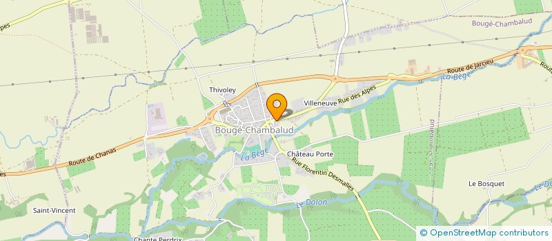 localisation de l'entreprise MONSIEUR SYLVAIN MATHIEU  BOUGE-CHAMBALUD