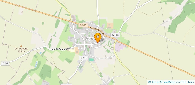 localisation de l'entreprise MONSIEUR SYLVAIN MAUPIN  BERNAVILLE