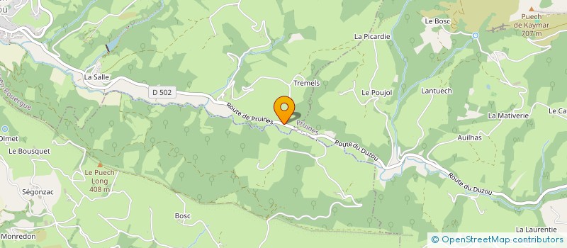 localisation de l'entreprise MONSIEUR SYLVAIN MAYOUX à CONQUES-EN-ROUERGUE