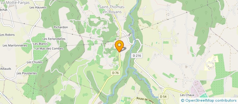 localisation de l'entreprise MONSIEUR SYLVAIN MAZOYER  SAINT-THOMAS-EN-ROYANS