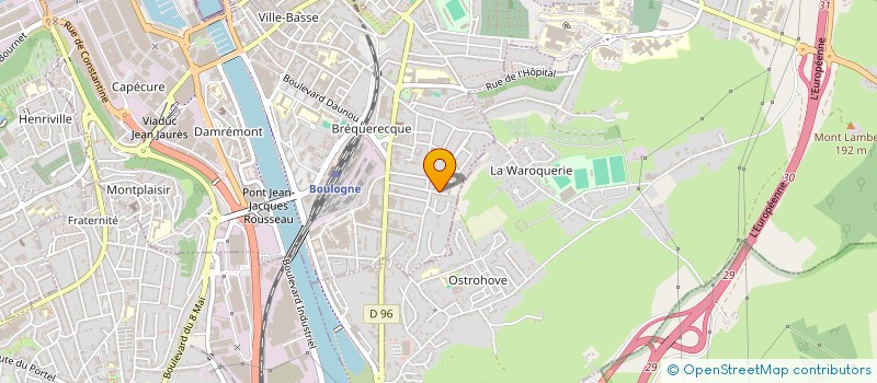 localisation de l'entreprise MONSIEUR SYLVAIN MAZURIER à BOULOGNE-SUR-MER