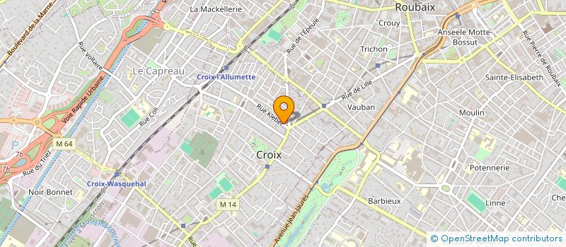 localisation de l'entreprise MONSIEUR SYLVAIN MEAUX à CROIX