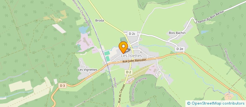 localisation de l'entreprise MONSIEUR SYLVAIN MELLERIN à LES ISLETTES