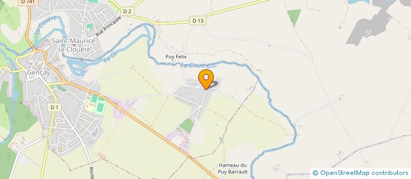 localisation de l'entreprise MONSIEUR SYLVAIN MENETEAU  GENCAY