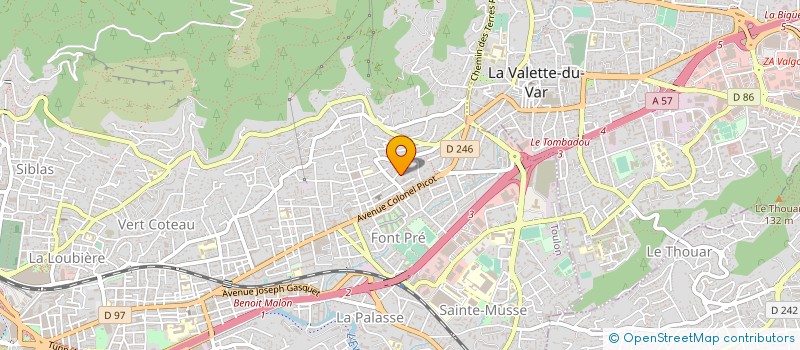 localisation de l'entreprise MONSIEUR SYLVAIN MENZIO  TOULON