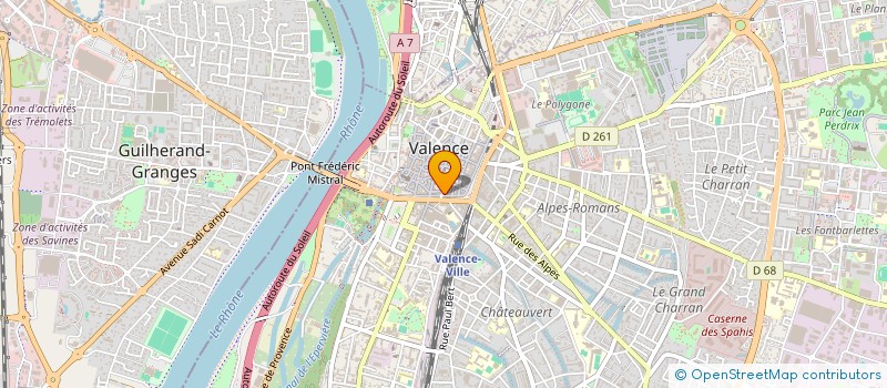 localisation de l'entreprise MONSIEUR SYLVAIN MERCIER à VALENCE