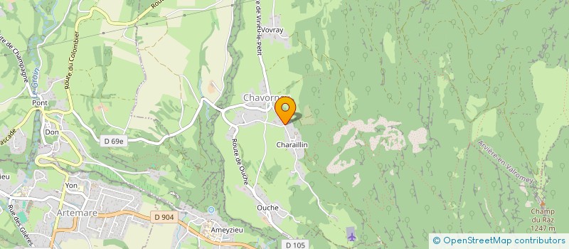 localisation de l'entreprise MONSIEUR SYLVAIN MERMET  ARVIERE-EN-VALROMEY