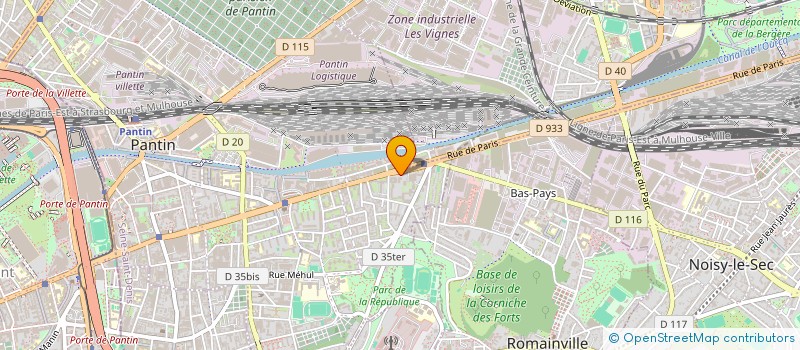 localisation de l'entreprise MONSIEUR SYLVAIN MERUS à PANTIN