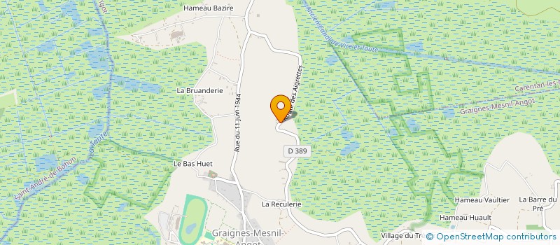 localisation de l'entreprise MONSIEUR SYLVAIN MIGNOT  GRAIGNES-MESNIL-ANGOT