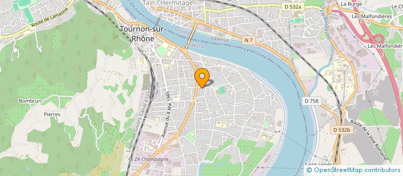 localisation de l'entreprise MONSIEUR SYLVAIN MINODIER à TOURNON-SUR-RHONE