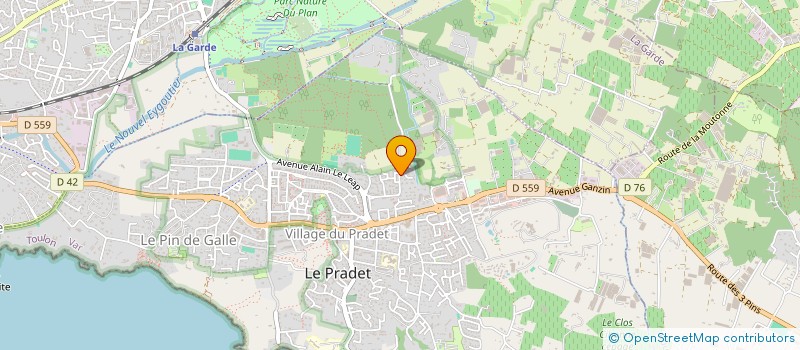localisation de l'entreprise MONSIEUR SYLVAIN MOAL à LE PRADET