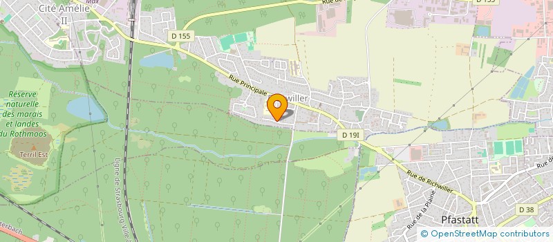 localisation de l'entreprise MONSIEUR SYLVAIN MOINE  RICHWILLER