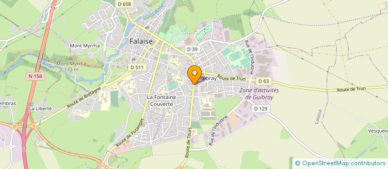 localisation de l'entreprise MONSIEUR SYLVAIN MONGE à FALAISE