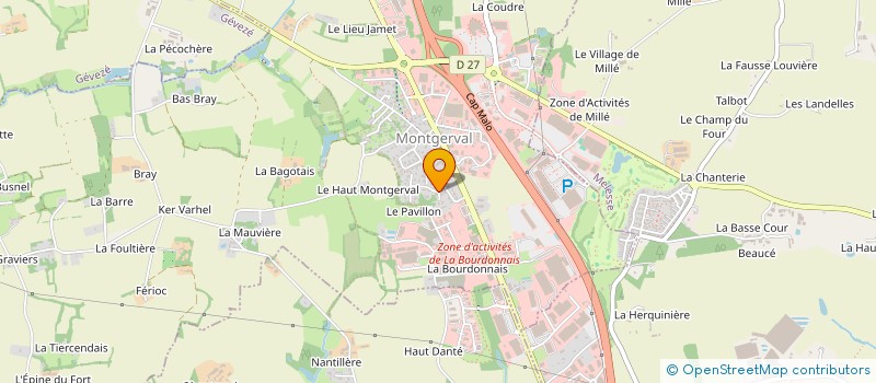 localisation de l'entreprise MONSIEUR SYLVAIN MORDELLES  LA MEZIERE