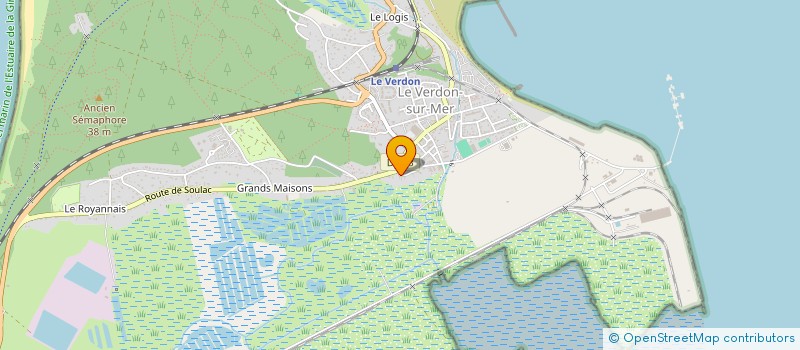 localisation de l'entreprise MONSIEUR SYLVAIN MOREAU à LE VERDON-SUR-MER
