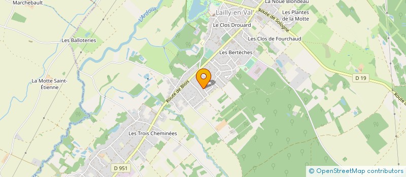 localisation de l'entreprise MONSIEUR SYLVAIN MOREAU  LAILLY-EN-VAL
