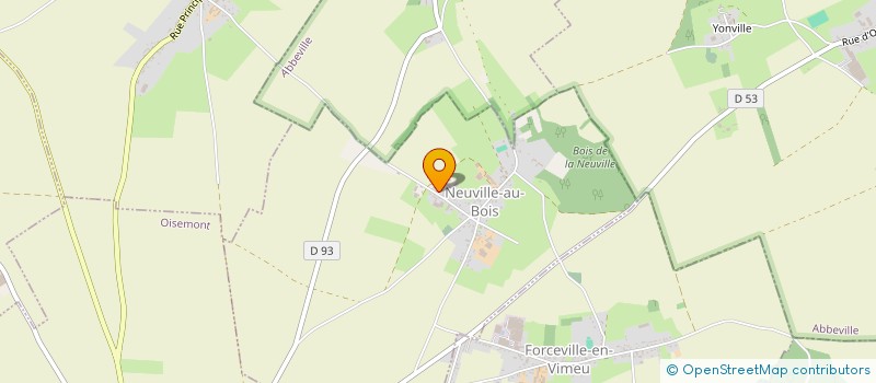 localisation de l'entreprise MONSIEUR SYLVAIN MOREL  NEUVILLE-AU-BOIS