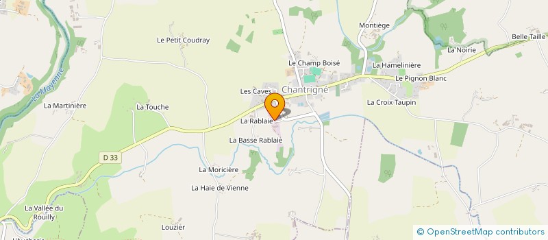 localisation de l'entreprise MONSIEUR SYLVAIN MORICE  CHANTRIGNE