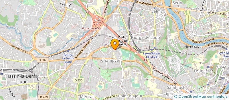 localisation de l'entreprise MONSIEUR SYLVAIN MORIN  LYON