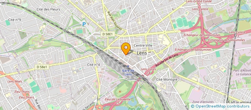 localisation de l'entreprise MONSIEUR SYLVAIN MORONVAL  LENS