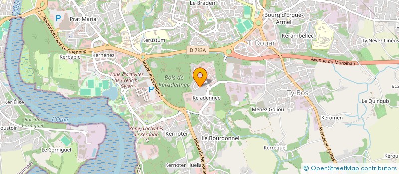 localisation de l'entreprise MONSIEUR SYLVAIN MORVANT à QUIMPER