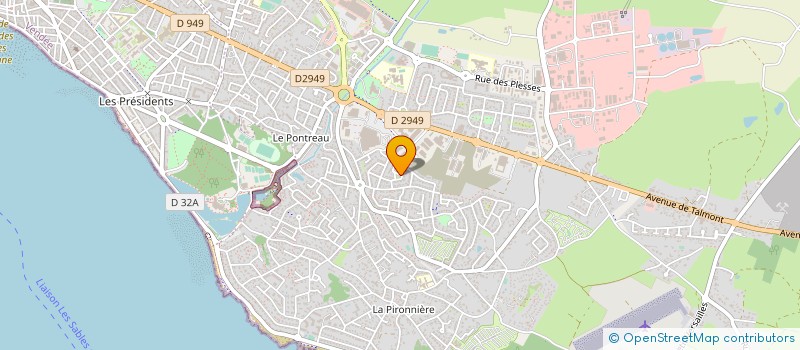 localisation de l'entreprise MONSIEUR SYLVAIN MOUSNIER à LES SABLES D'OLONNE
