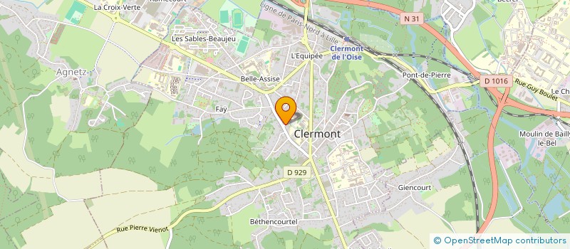 localisation de l'entreprise MONSIEUR SYLVAIN N'GUESSAN  CLERMONT