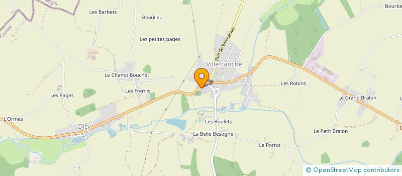 localisation de l'entreprise MONSIEUR SYLVAIN NAUDOT à CHARNY OREE DE PUISAYE