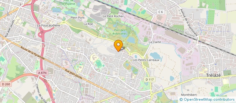 localisation de l'entreprise MONSIEUR SYLVAIN NAY  TRELAZE