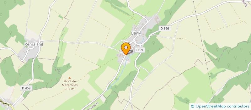 localisation de l'entreprise MONSIEUR SYLVAIN NEROU  BARLY