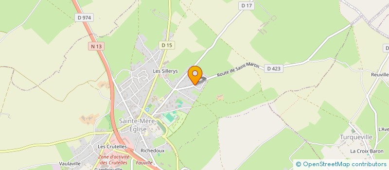 localisation de l'entreprise MONSIEUR SYLVAIN NICOLLE à SAINTE-MERE-EGLISE